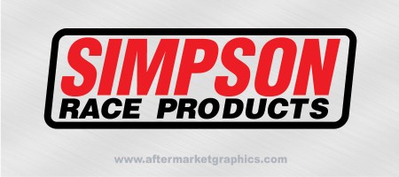 Simpson Race Products Decals - Pair (2 pieces)